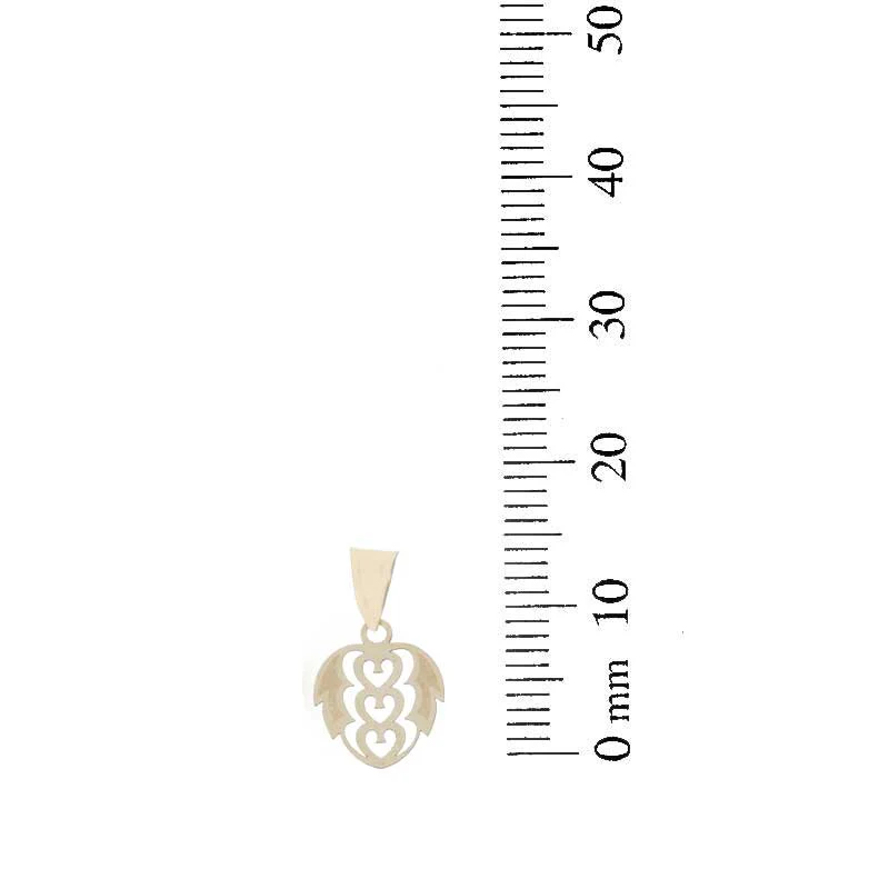 Gold Necklace (Chain with Palm Leaf Pendant) 18KT - FKJNKL18KU1046 - Image 4