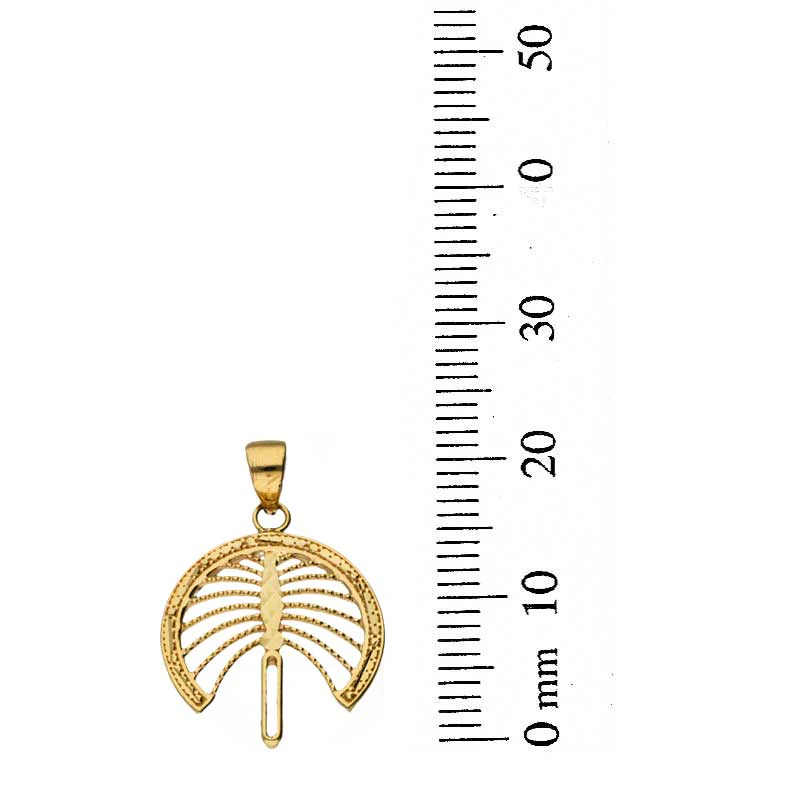 Gold Necklace (Chain with Palm Tree Pendant) 18KT - FKJNKL18KU1096 - Image 4