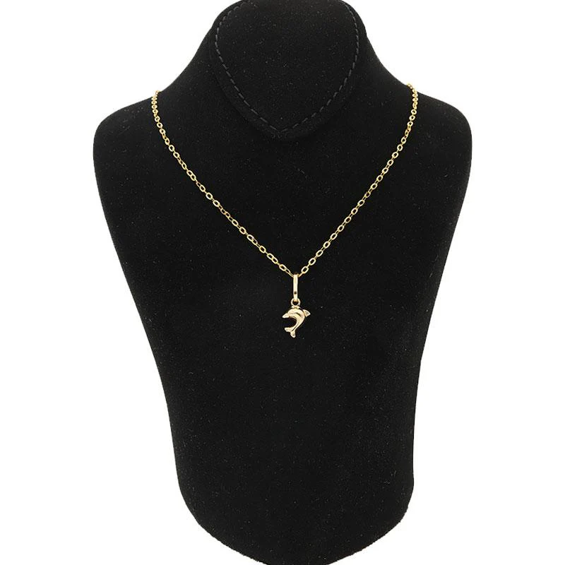 Gold Necklace (Chain with Pendant) 18KT - FKJNKL1169 - Image 3