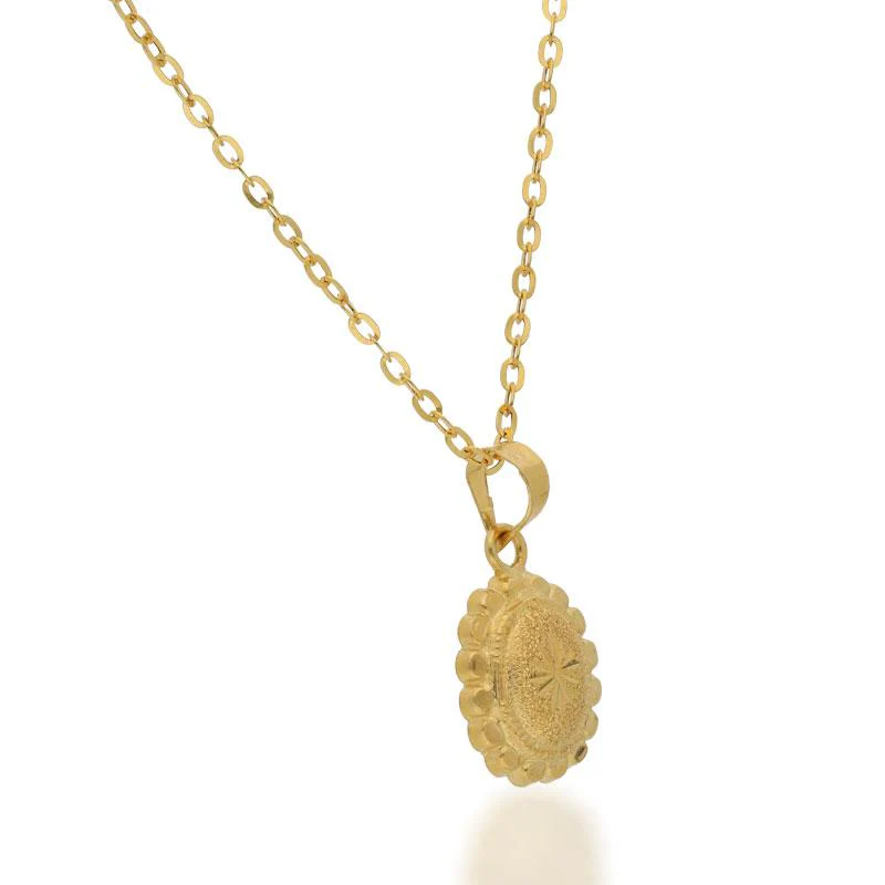 Gold Necklace (Chain with Pendant) 18KT - FKJNKL1213 - Image 2