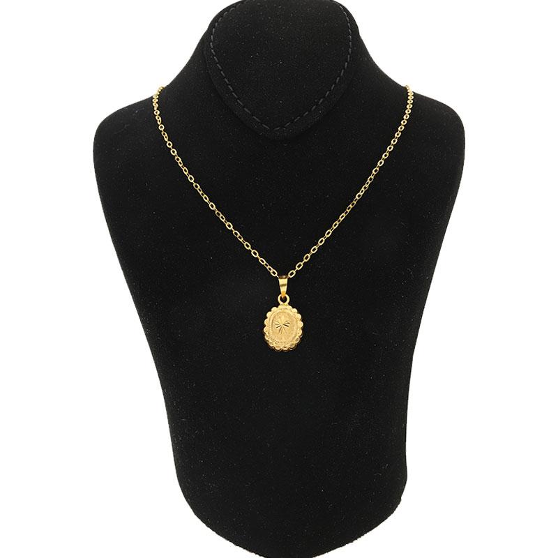 Gold Necklace (Chain with Pendant) 18KT - FKJNKL1213 - Image 3