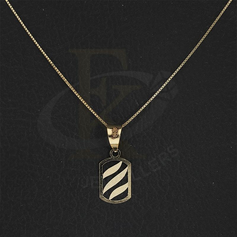 Gold Necklace (Chain with Pendant) 18KT - FKJNKL18K2297 - Image 3