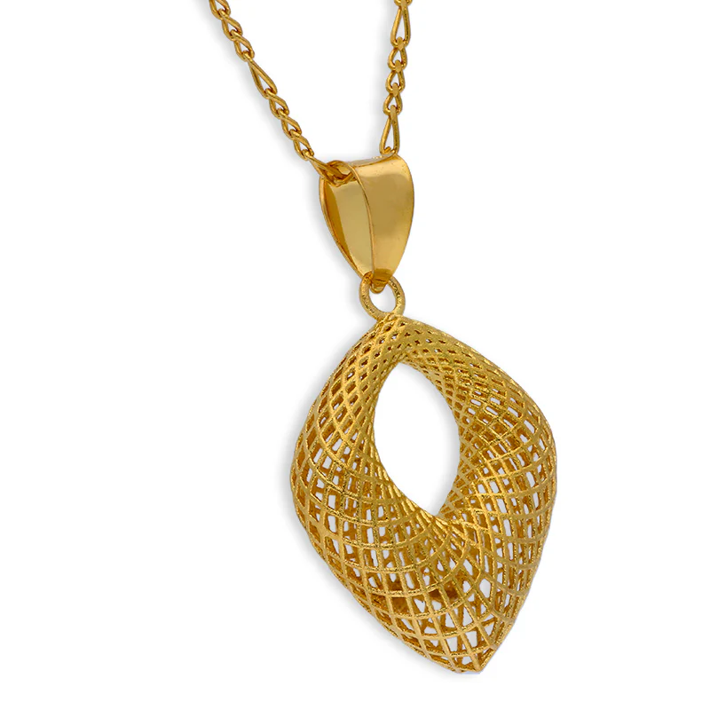 Gold Necklace (Chain with Pendant) 21KT - FKJNKL21KU6067 - Image 2