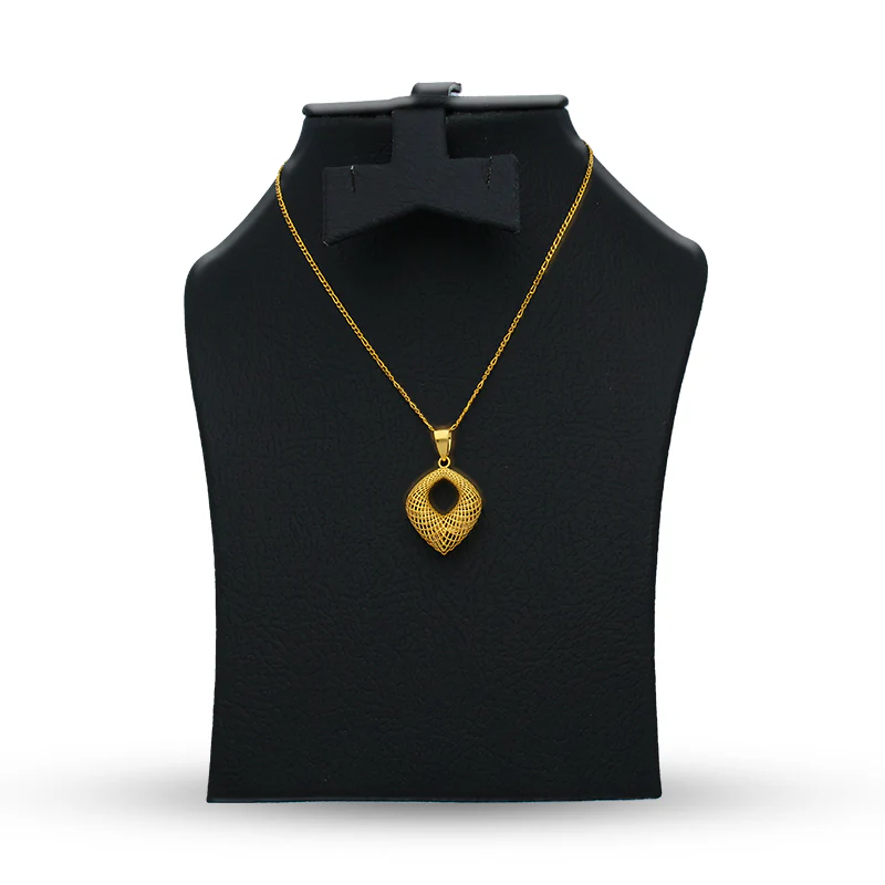 Gold Necklace (Chain with Pendant) 21KT - FKJNKL21KU6067 - Image 3