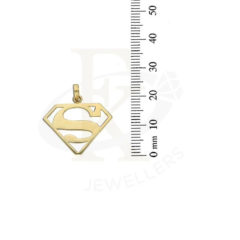 Gold Necklace (Chain with Superman Pendant) 18KT - FKJNKL18K2691 - Image 3