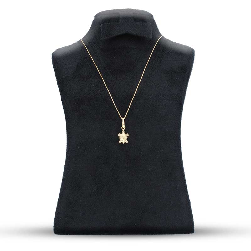 Gold Necklace (Chain with Turtle Pendant) 18KT - FKJNKL18KU1038 - Image 2