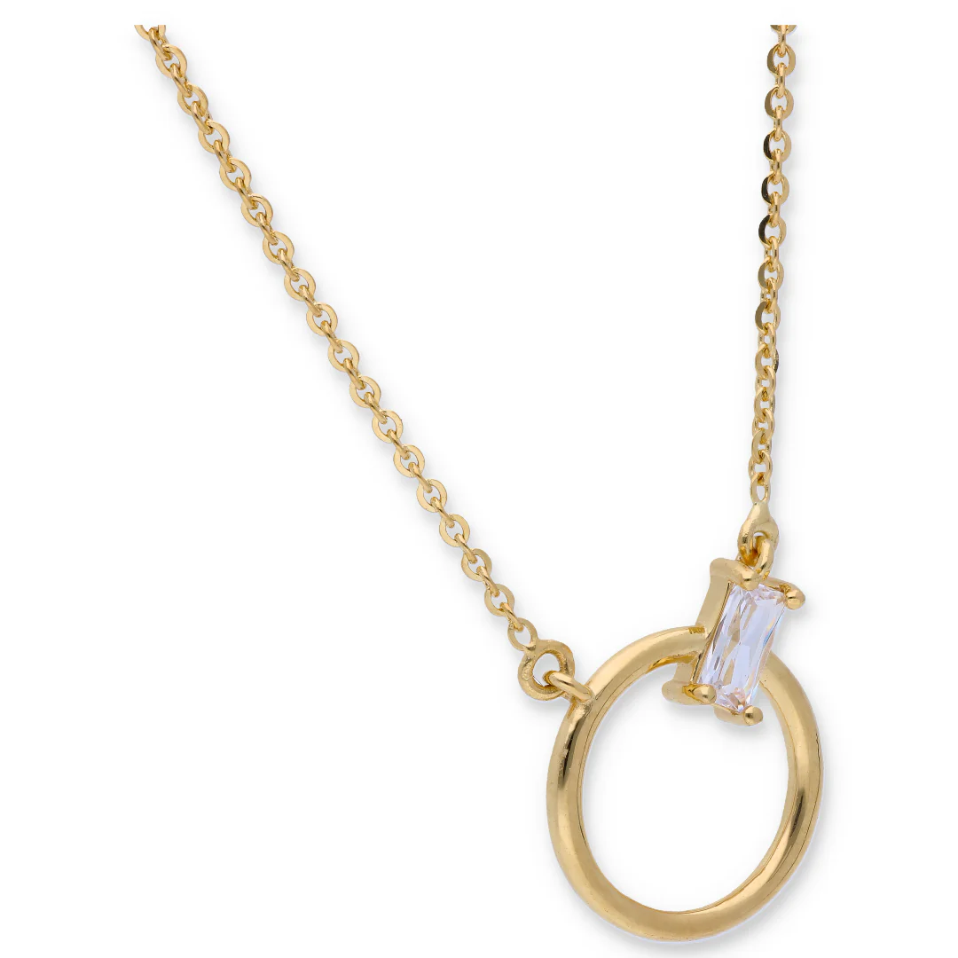 Gold Necklace (Ring Pendant) 18KT - FKJNKL18KU6325 - Image 2