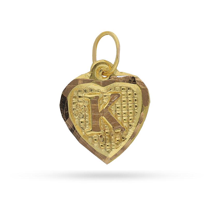 Gold Alphabet Pendant 18KT - FKJPND1452 - Image 11