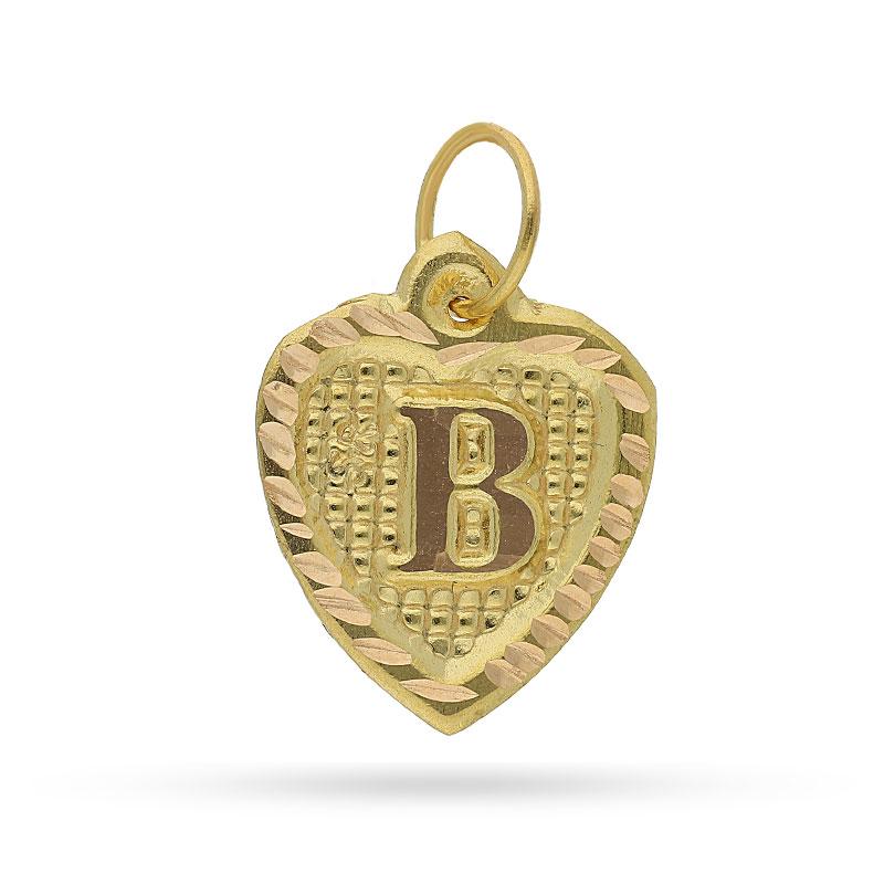 Gold Alphabet Pendant 18KT - FKJPND1452 - Image 3