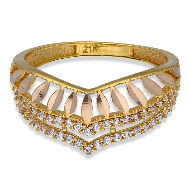Gold Ring 21KT - FKJRN21KU2115 - Image 2