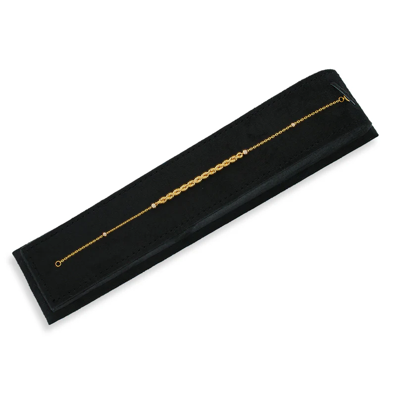 Gold Rope Bracelet 21KT - FKJBRL21KU6044 - Image 4