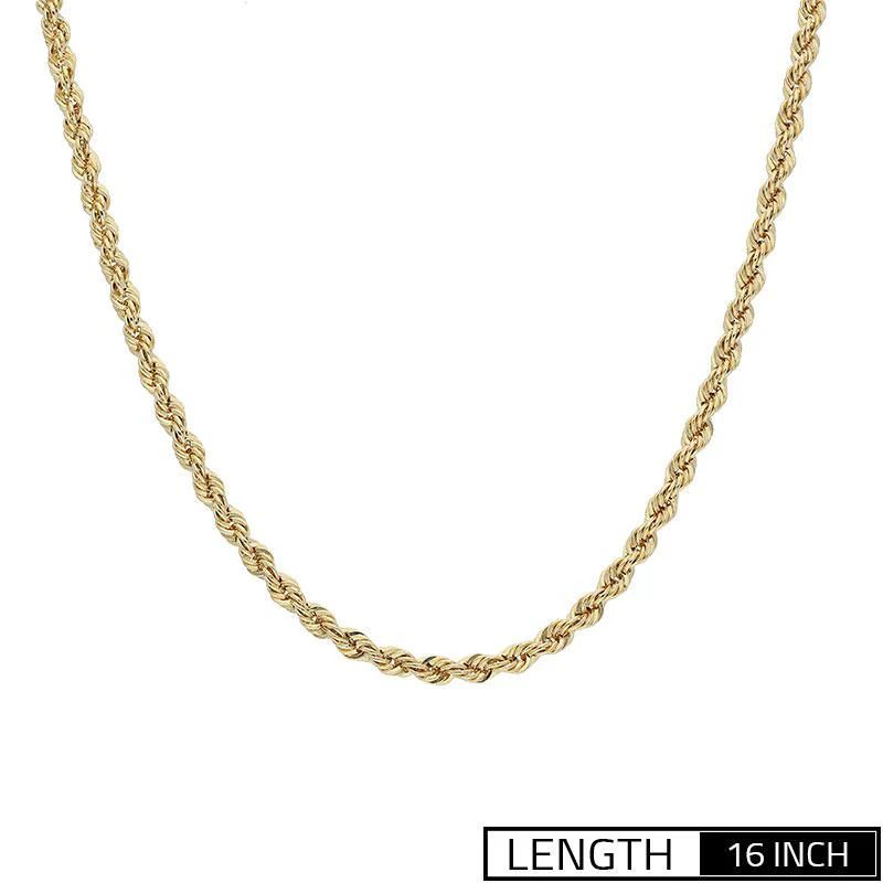 Gold Rope Chain 18KT - FKJCN18K2100 - Image 3