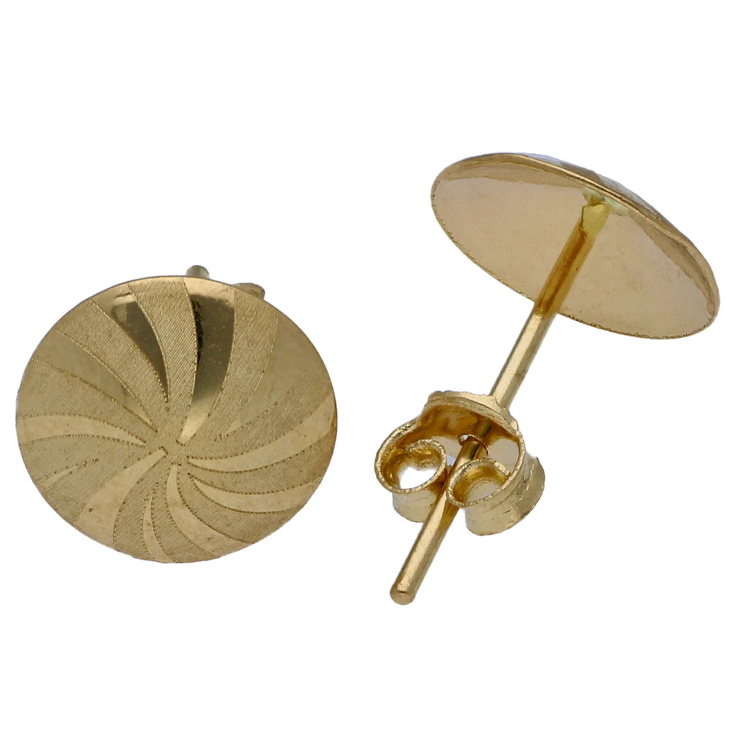 Gold Round Shaped Pendant Set 18KT - FKJNKLST18KU6502 - Image 4