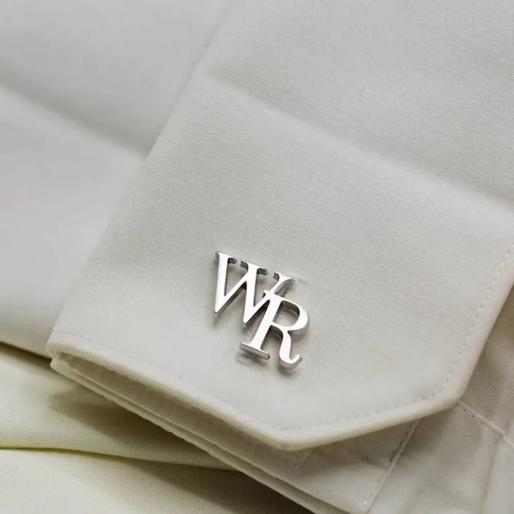 Gold & Silver Personalised Double Letter Cufflink - FKJCFLU6277 - Image 9