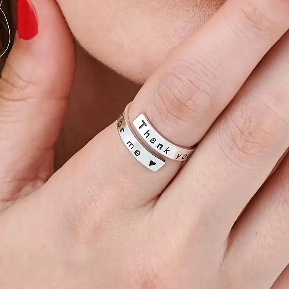 Gold & Silver Personalized Engravable Wrap Ring - FKJRNU6231 - Image 5