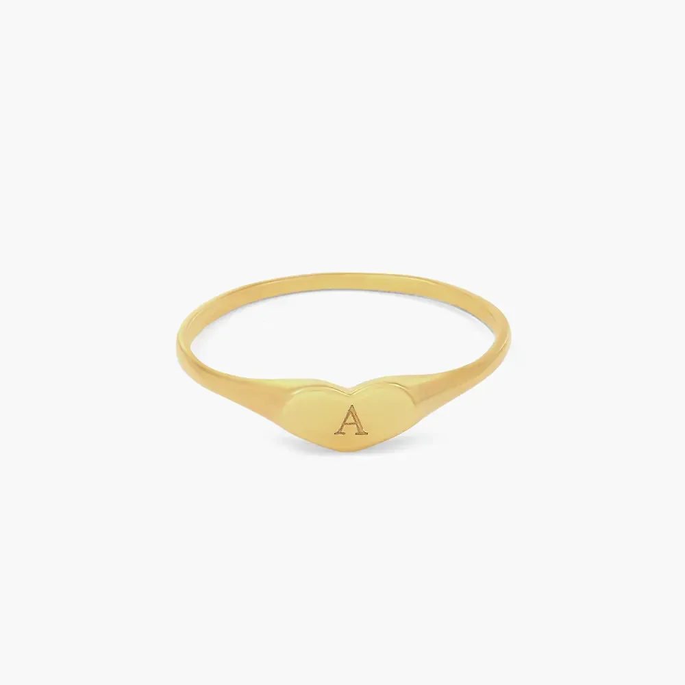 Gold & Silver Personalized Engraved Thin Name Ring - FKJRNU6225 - Image 3