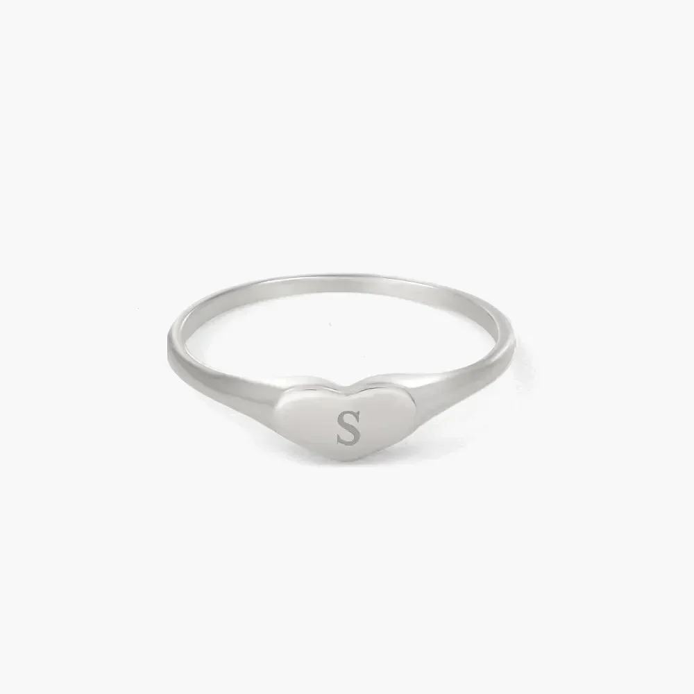 Gold & Silver Personalized Engraved Thin Name Ring - FKJRNU6225 - Image 5