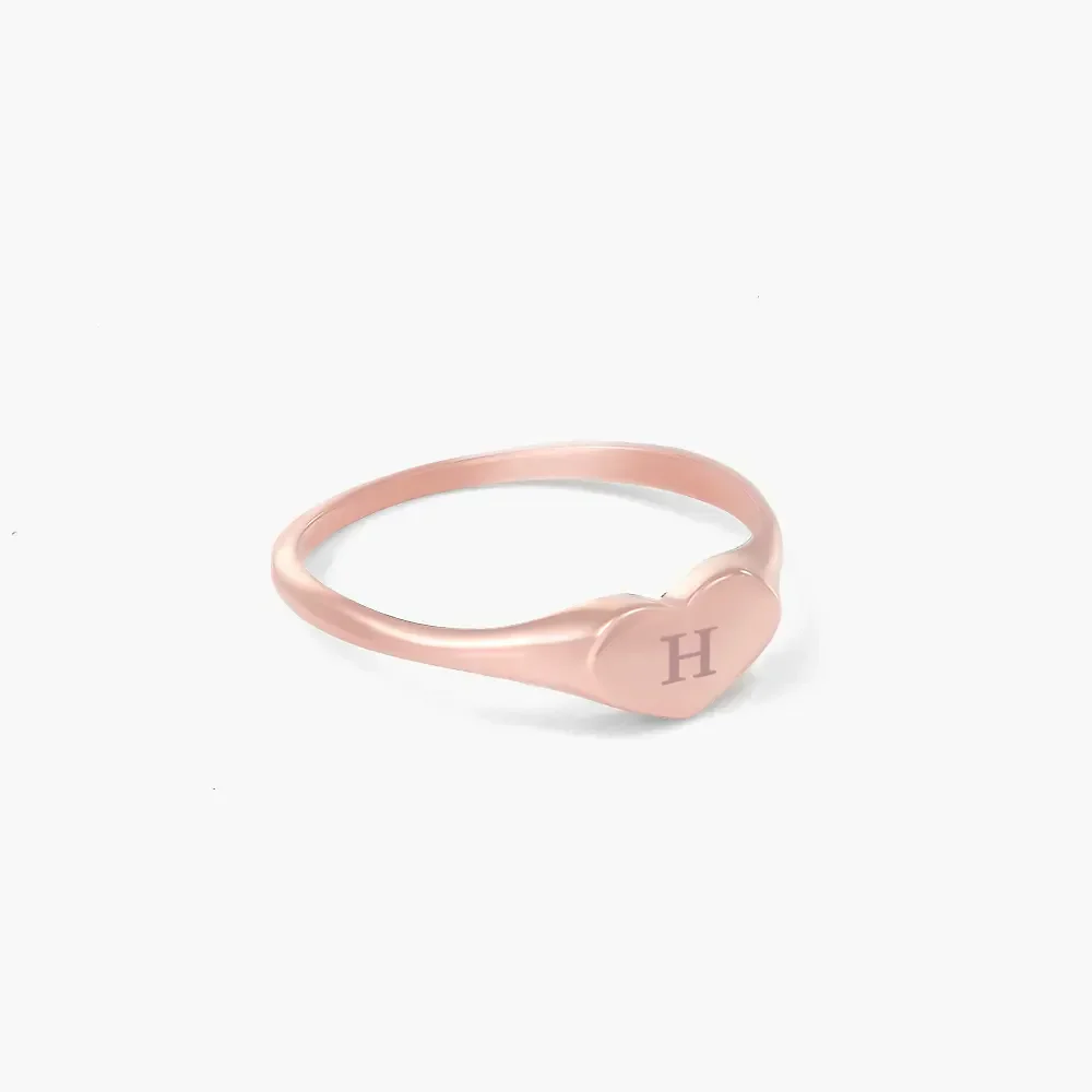 Gold & Silver Personalized Engraved Thin Name Ring - FKJRNU6225 - Image 9