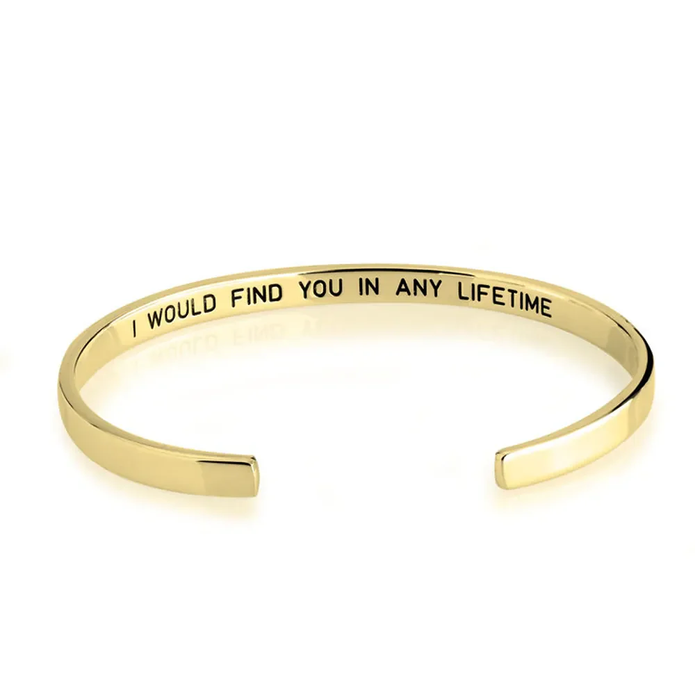 Gold & Silver Personalized Hidden Message Bracelet - FKJBRLU6259 - Image 10