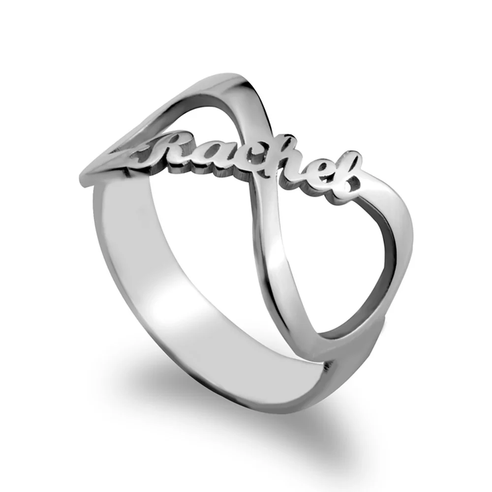 Gold & Silver Personalized Infinity Name Ring - FKJRNU6237 - Image 2