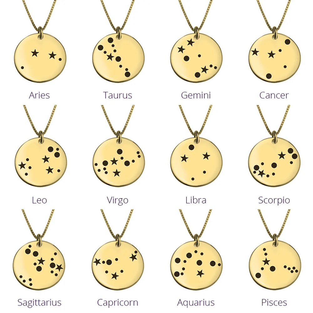 Gold & Silver Personalized Star Constellation Necklace - FKJNKLU6207 - Image 3