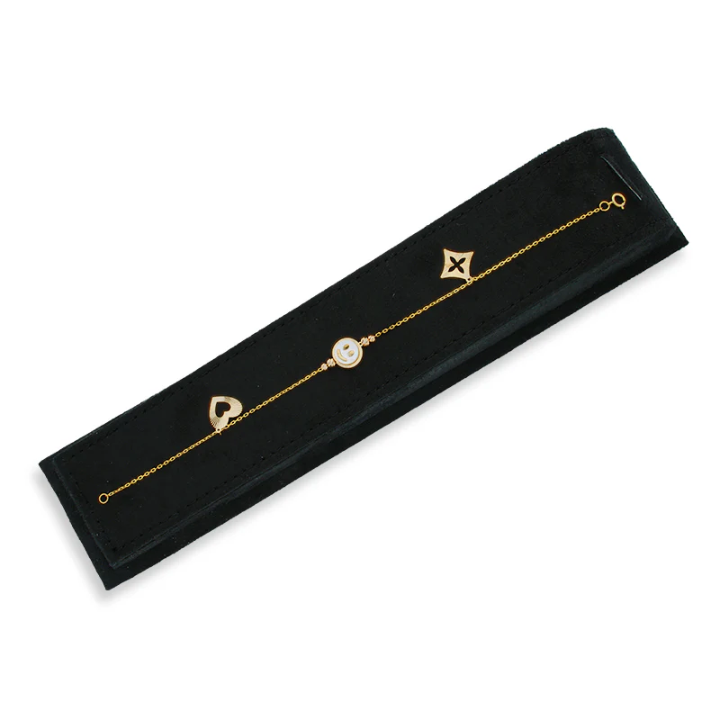Gold Smiley Face and Hanging Charm Bracelet 21KT - FKJBRL21KU6035 - Image 4