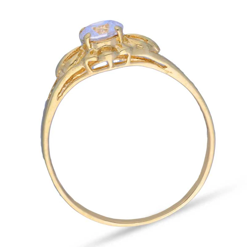 Gold Solitaire Ring 18KT - FKJRN18KU2002 - Image 4
