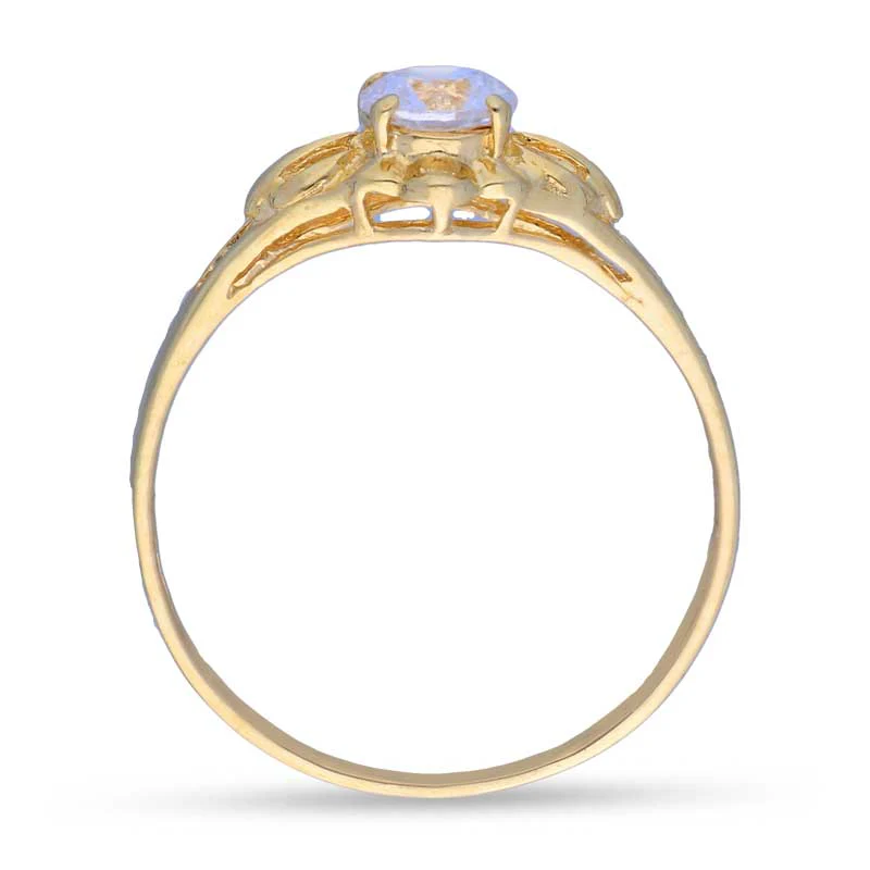 Gold Solitaire Ring 18KT - FKJRN18KU2002 - Image 5