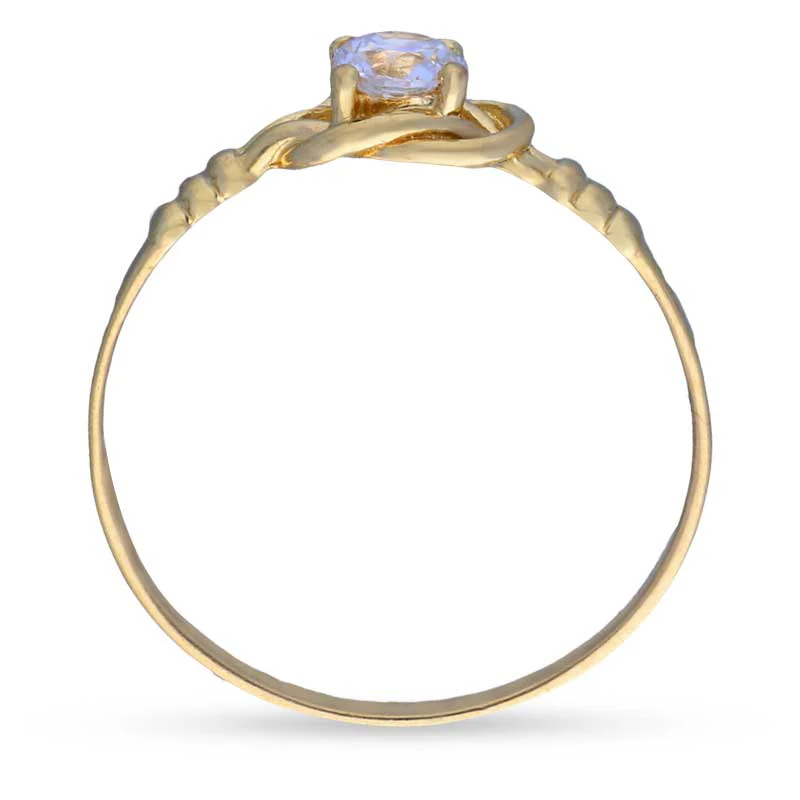 Gold Solitaire Ring 18KT - FKJRN18KU2004 - Image 5