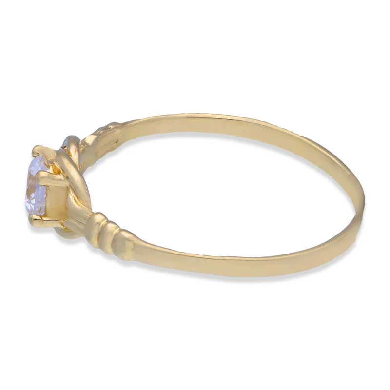 Gold Solitaire Ring 18KT - FKJRN18KU2004 - Image 6