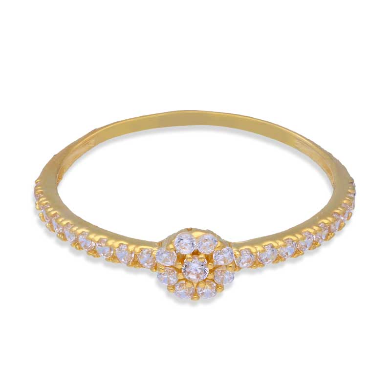 Gold Solitaire Ring 18KT - FKJRN18KU2005 - Image 2