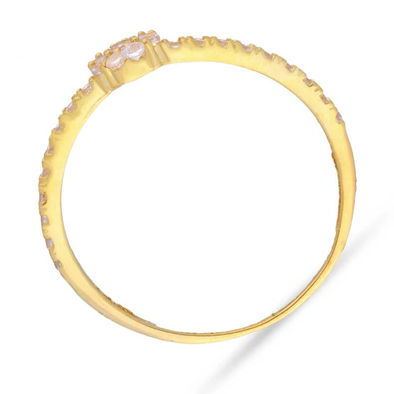 Gold Solitaire Ring 18KT - FKJRN18KU2005 - Image 5