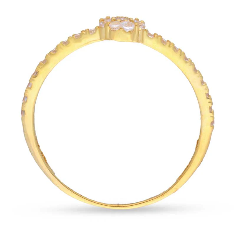 Gold Solitaire Ring 18KT - FKJRN18KU2005 - Image 6