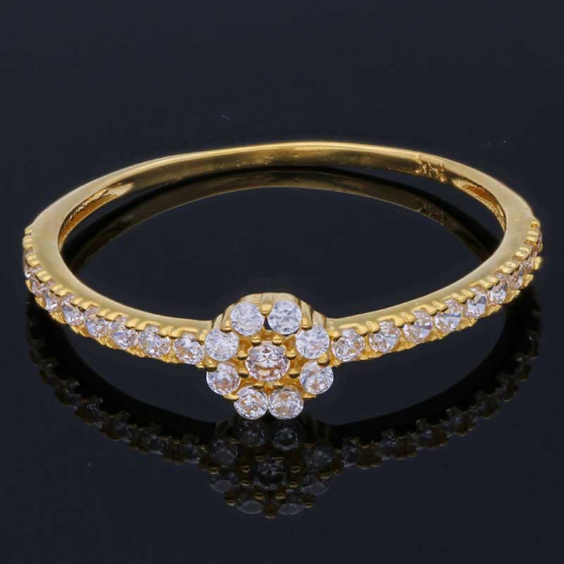 Gold Solitaire Ring 18KT - FKJRN18KU2005 - Image 7