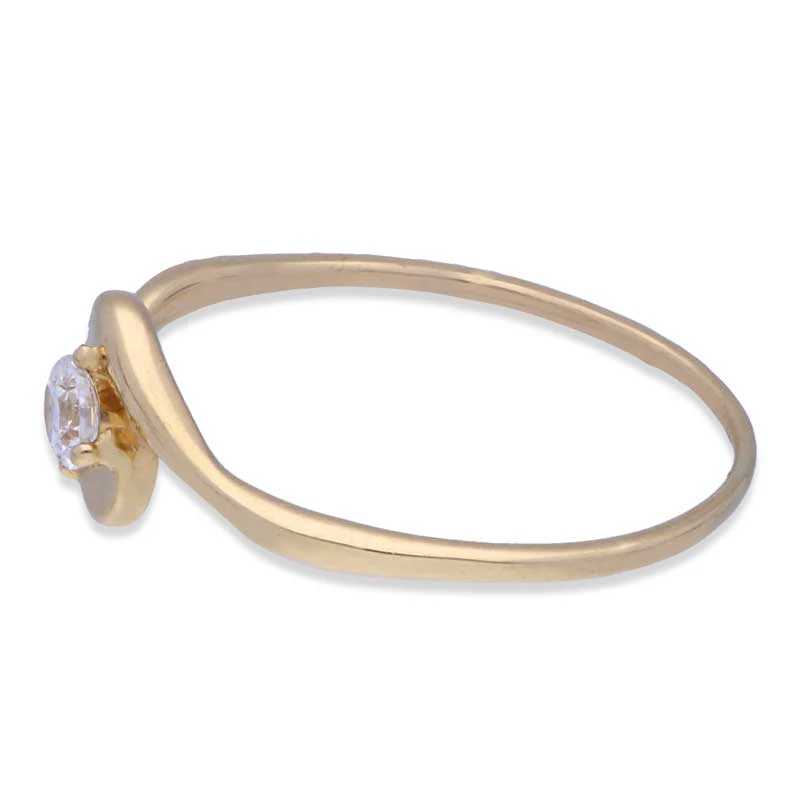 Gold Solitaire Ring 18KT - FKJRN18KU2008 - Image 6