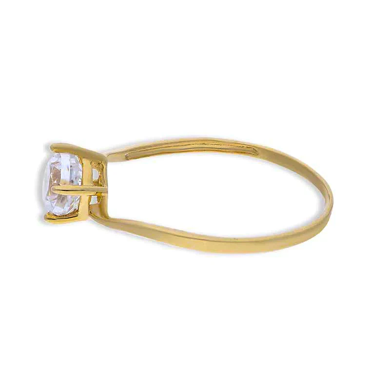 Gold Solitaire Ring 18KT - FKJRN18KU2086 - Image 6