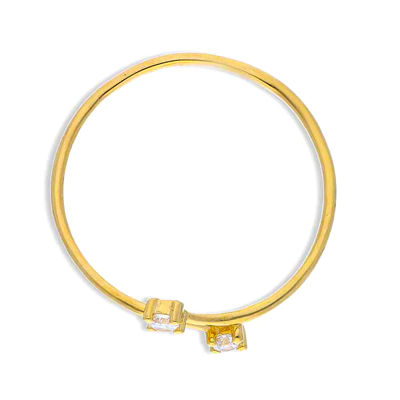 Gold Solitaire Ring 18KT - FKJRN18KU2087 - Image 5