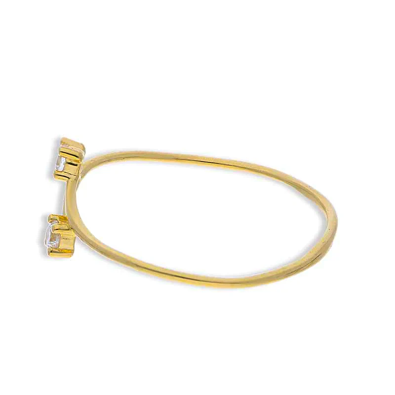 Gold Solitaire Ring 18KT - FKJRN18KU2087 - Image 6