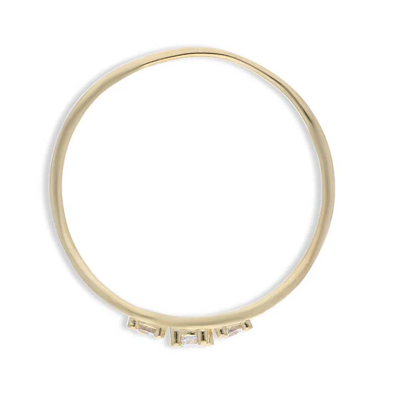 Gold Solitaire Ring 18KT - FKJRN18KU2089 - Image 5