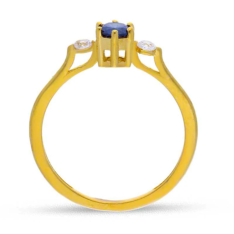 Gold Solitaire Ring 18KT - FKJRN18KU2090 - Image 4