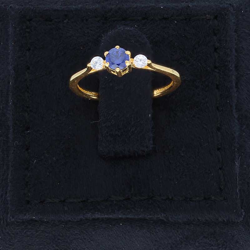 Gold Solitaire Ring 18KT - FKJRN18KU2090 - Image 7