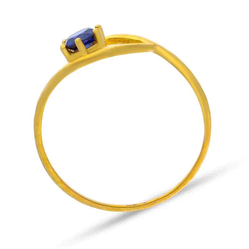 Gold Solitaire Ring 18KT - FKJRN18KU2091 - Image 3