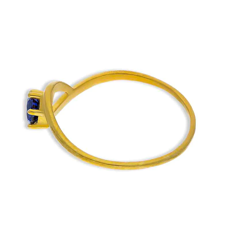 Gold Solitaire Ring 18KT - FKJRN18KU2091 - Image 6