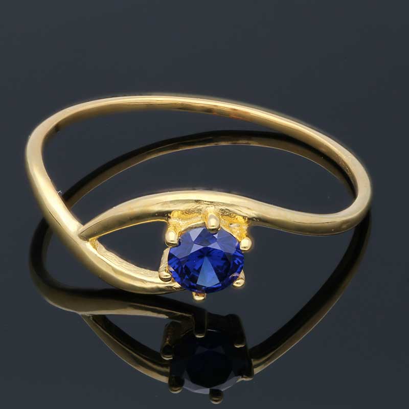 Gold Solitaire Ring 18KT - FKJRN18KU2091 - Image 7