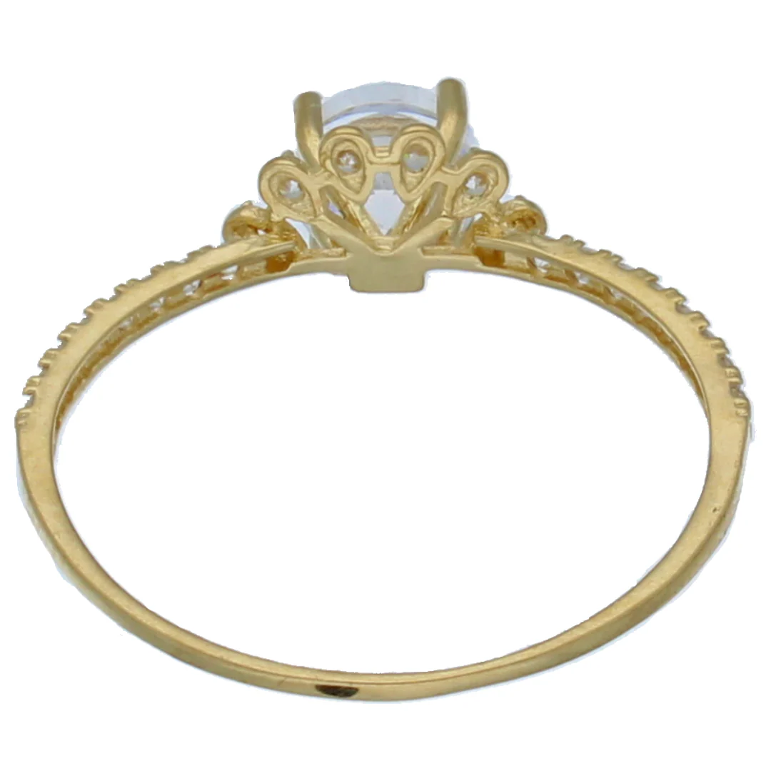 Gold Solitaire Ring 18KT - FKJRN18KU6392 - Image 2