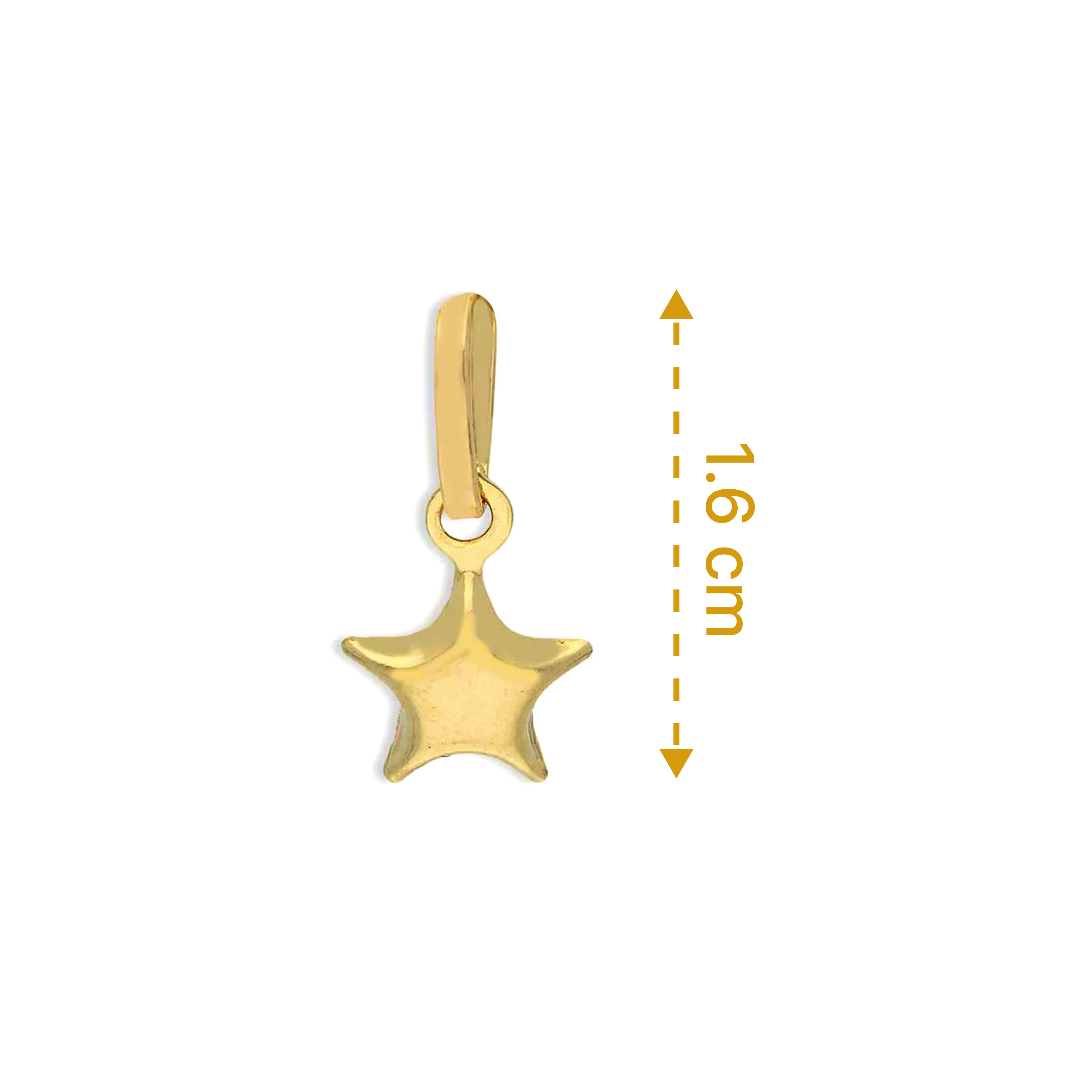 Gold Star Pendant 18KT - FKJPND18KU1121 - Image 2