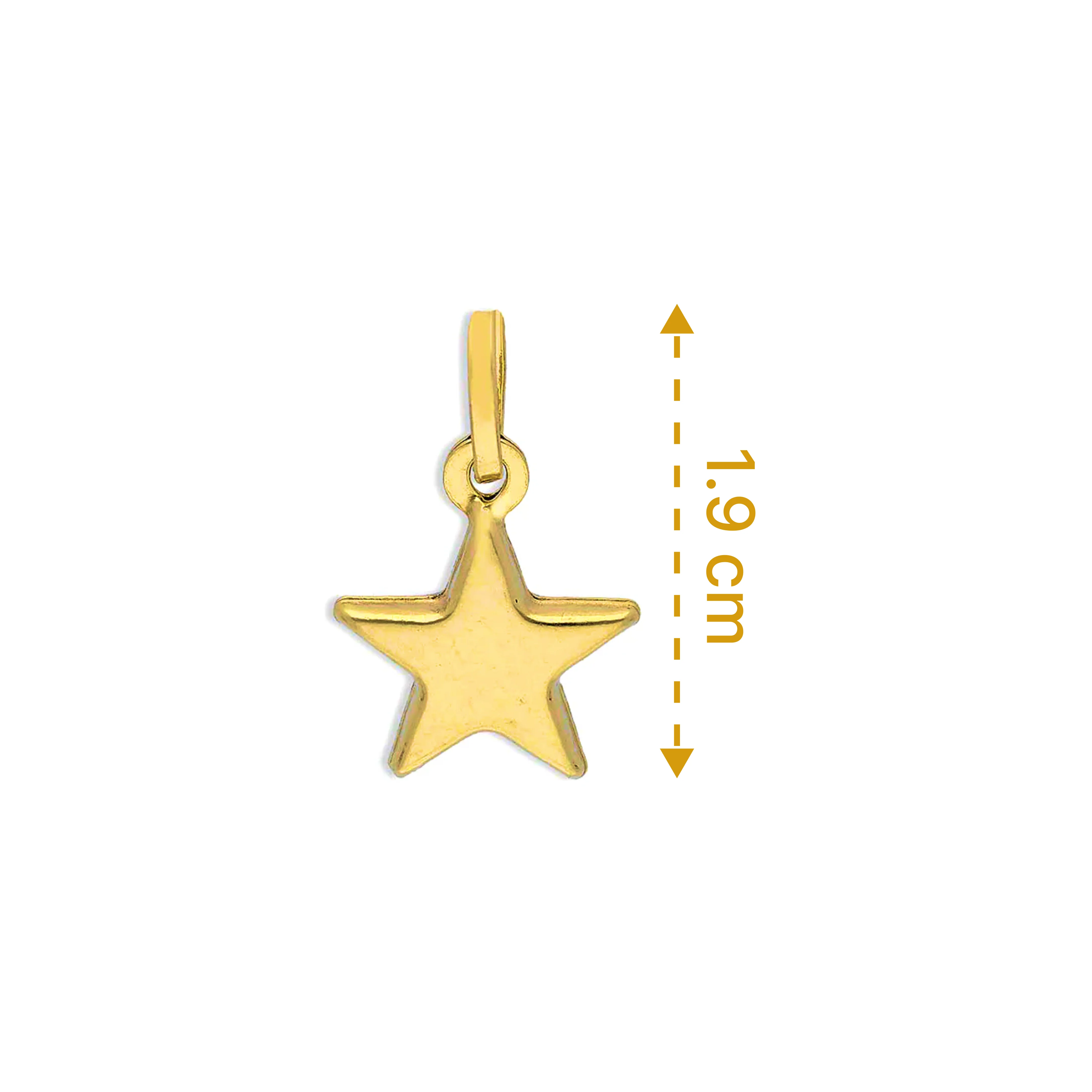 Gold Star Pendant 18KT - FKJPND18KU1133 - Image 2