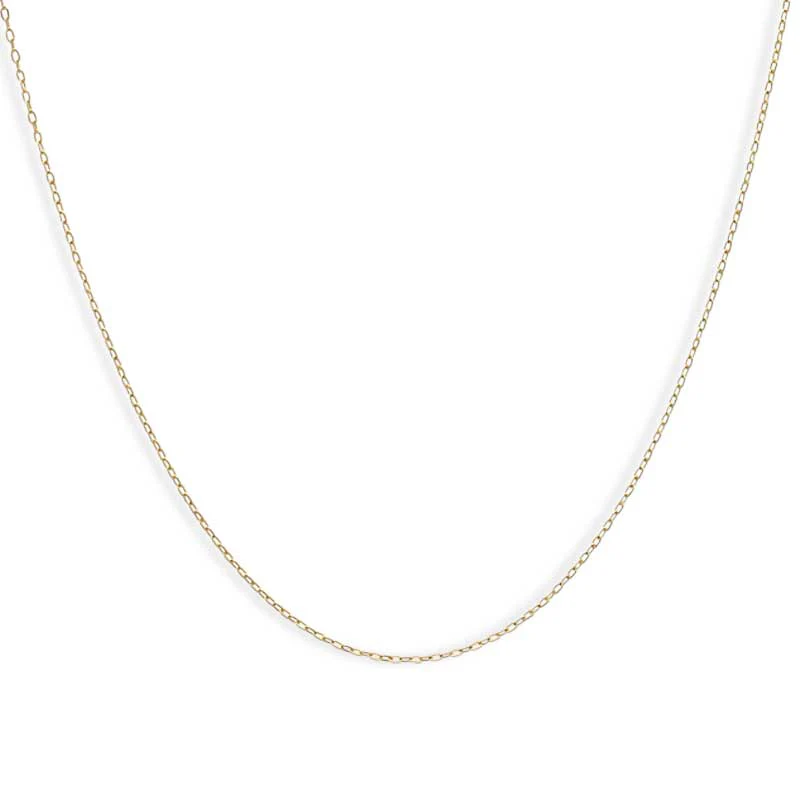 Gold Thin Link Chain 18KT - FKJCN18KU3002