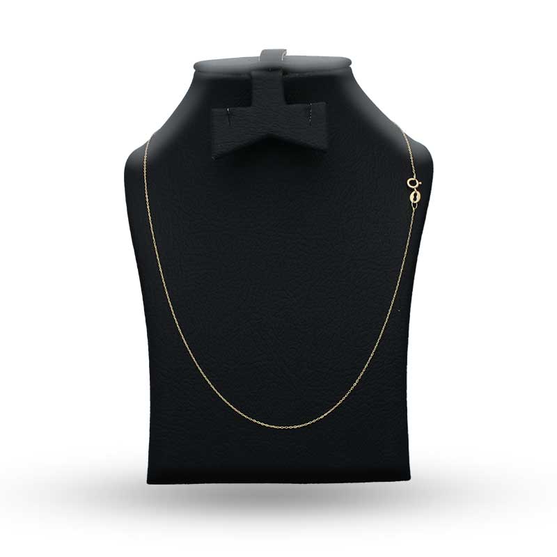 Gold Thin Link Chain 18KT - FKJCN18KU3002 - Image 3