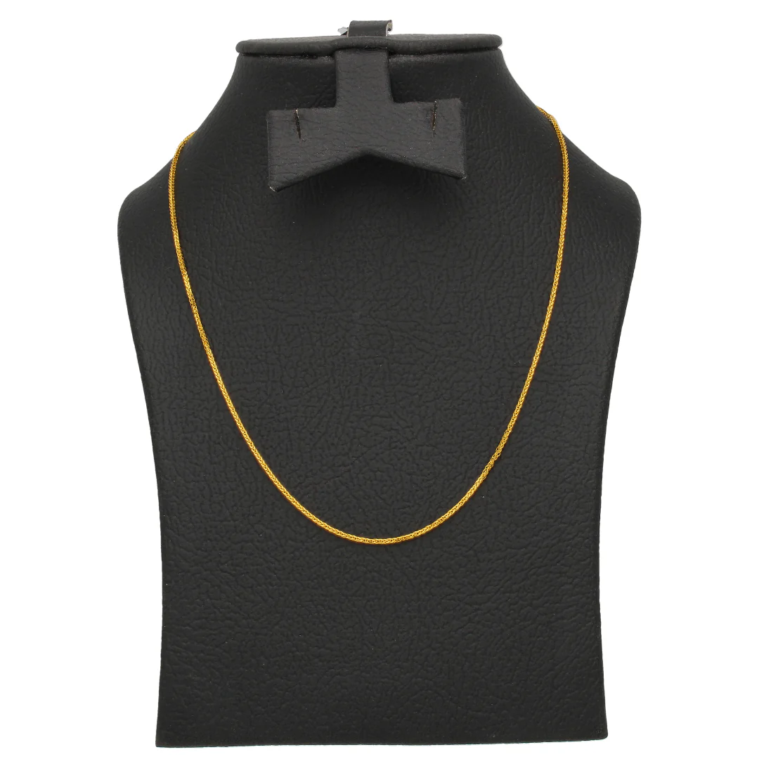 Gold Thin Wheat Chain 22KT - FKJCN22KU6651